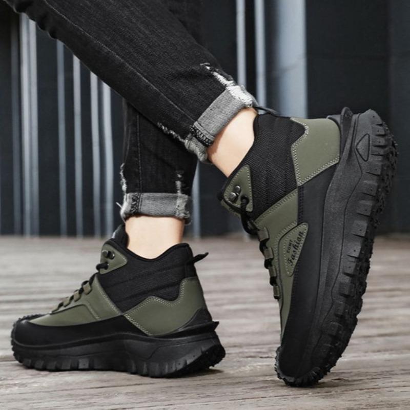 Fashion Men Safty Work Boots High Quality Comfortable Wear-resistant Protective Shoes Outdoor Non Slip Hiking Man Sneakers Ankle Boots