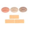3D Microblading Practice Skin Soft Silicone Lips Eyebrow Eyeliner Tattoo Practice Skin for Novice