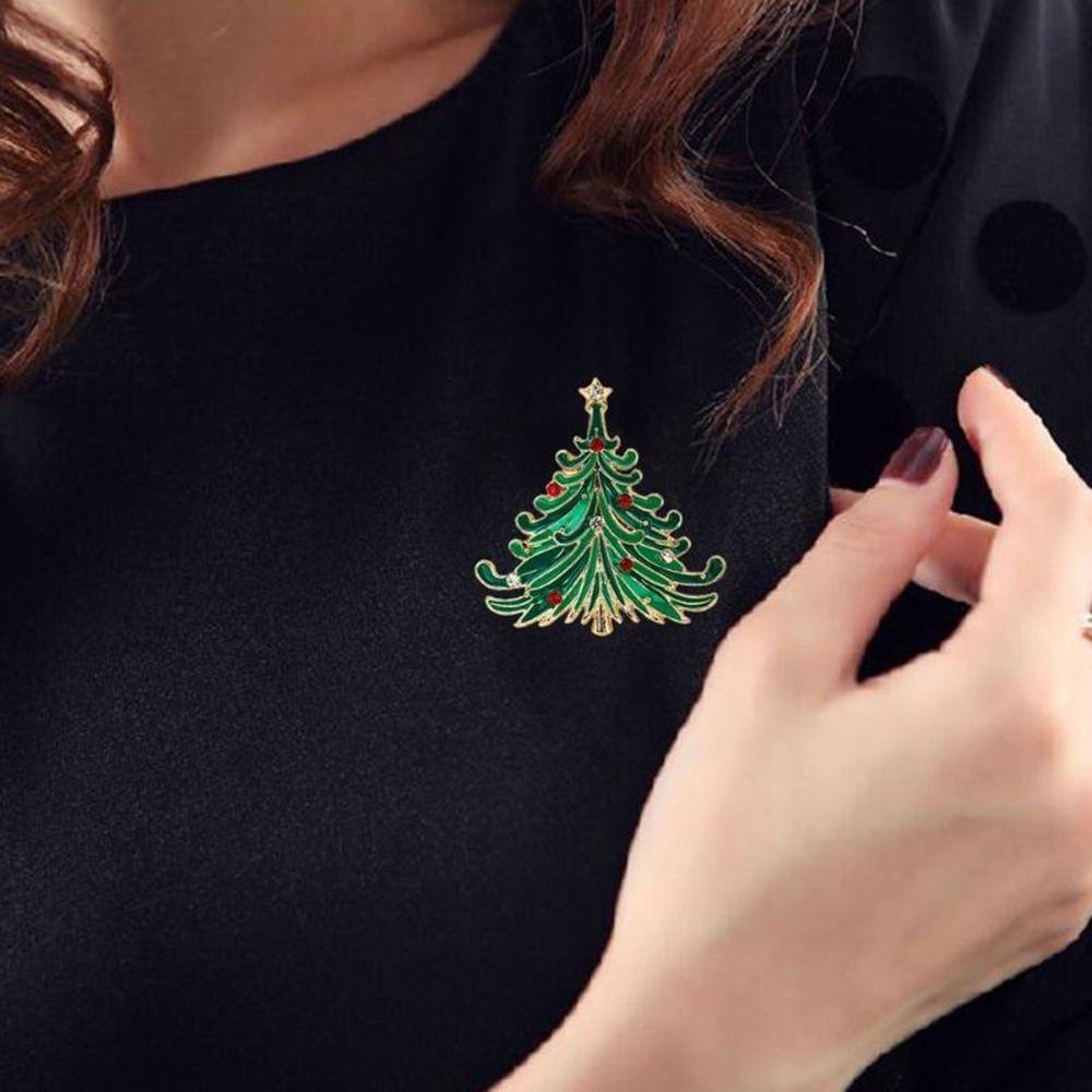 Tree Festival Coat Snowman Santa Claus Boots Jewelry Brooches Fashion Accessories Brooch Pins