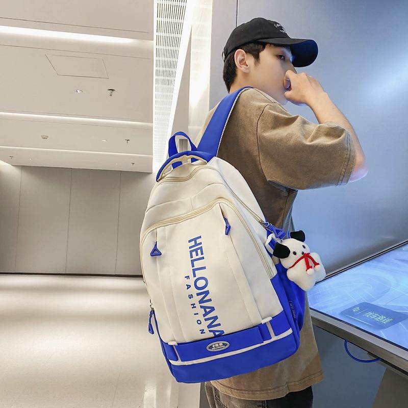 Schoolbag Female College Student Simple Casual Travel Men Ins Japanese High School Large Capacity Backpack
