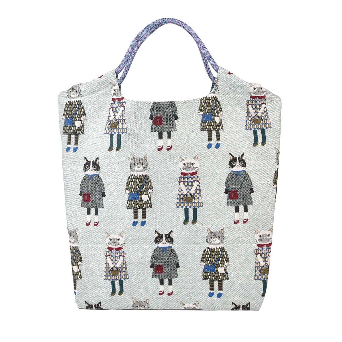 Японская сумка из паракорда Kusguru, Плетеная сумка из паракорда Parlor Suzuran-do Gobelin, Женская, 258162, Мятный