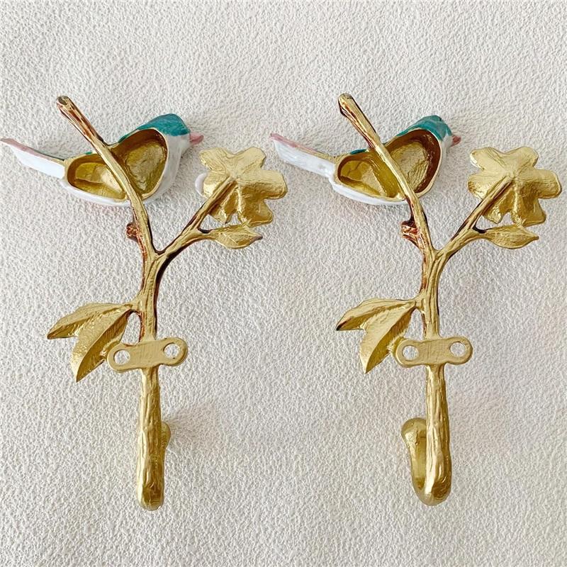 2er-Pack Dekorativer Wandhaken, Vintage Vogelform Metall-Wandhaken zum Aufhängen von Mänteln Kleidung Schlüsseln Hüten Handtüchern
