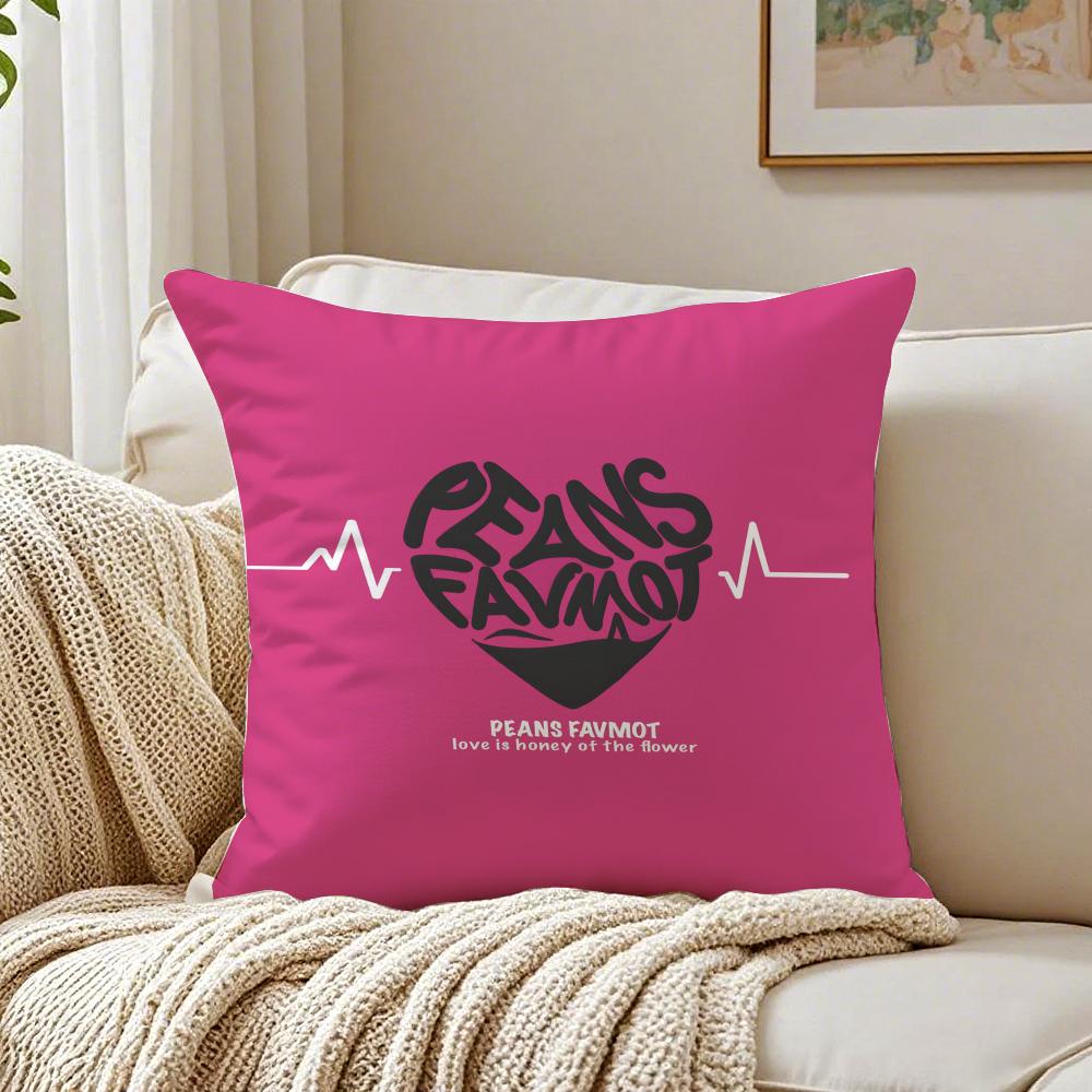 Creative Cute Art love letters Cushion Cover Pillowcase Antidustmite living Room Sofa Decor Cushion Room
