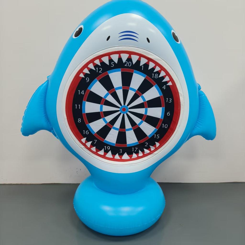 Inflatable Soccer Target PVC Outdoor Fun Shooter Dart Board Throwing Game Sticky Ball Toy