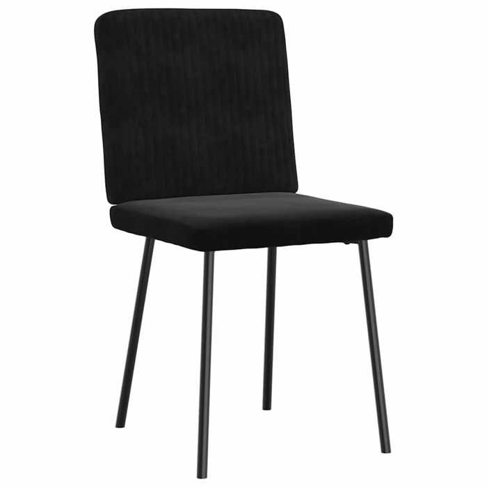 VidaXL Dining Chairs Set of 6 Black Velvet 3315562