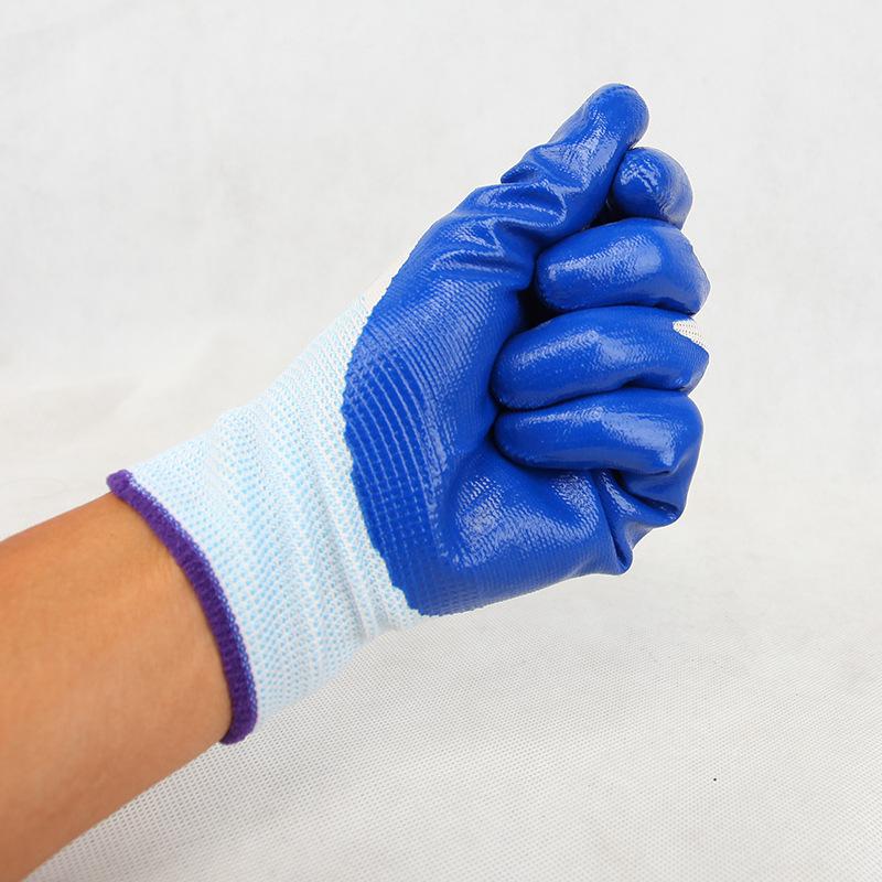 N518 Nitrile-Dipped Gloves: Oil-Resistant, Non-Slip, Breathable, and Durable for Mechanical Processing, Auto Repair, and Logistics.
