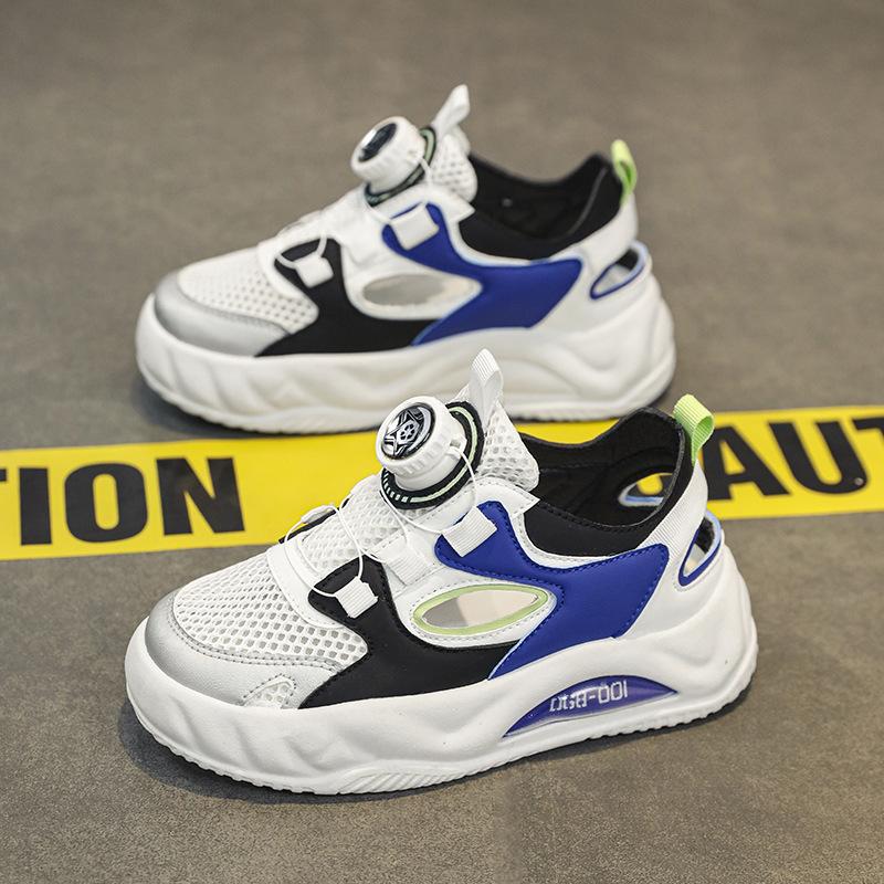 

Boys and girls sandals summer new mesh breathable children s sports shoes non-slip single mesh hollow frame boys running shoes 40