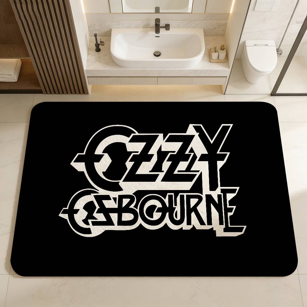 Rock O-OzzyS Osbourne Band Room Mats Cheaper Anti-slip Modern Living Room Balcony Printed Welcome Rug