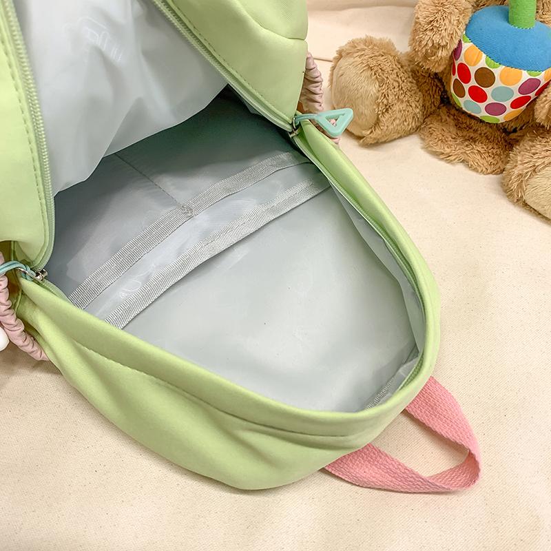 Colored Middle School Student Schoolbag Women's Campus Backpack Large Capacity Travel Backpack