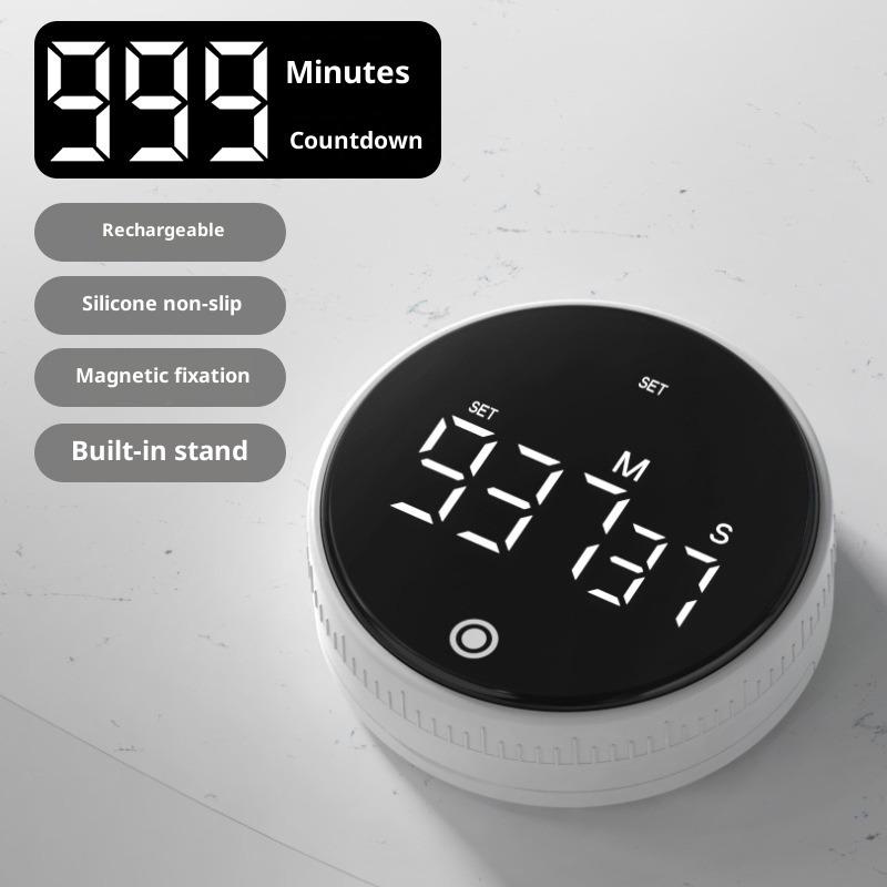 Rotary Timer Multi-function Silent Desktop Easy Brush Question Timer Kitchen Cooking Time Management Reminder