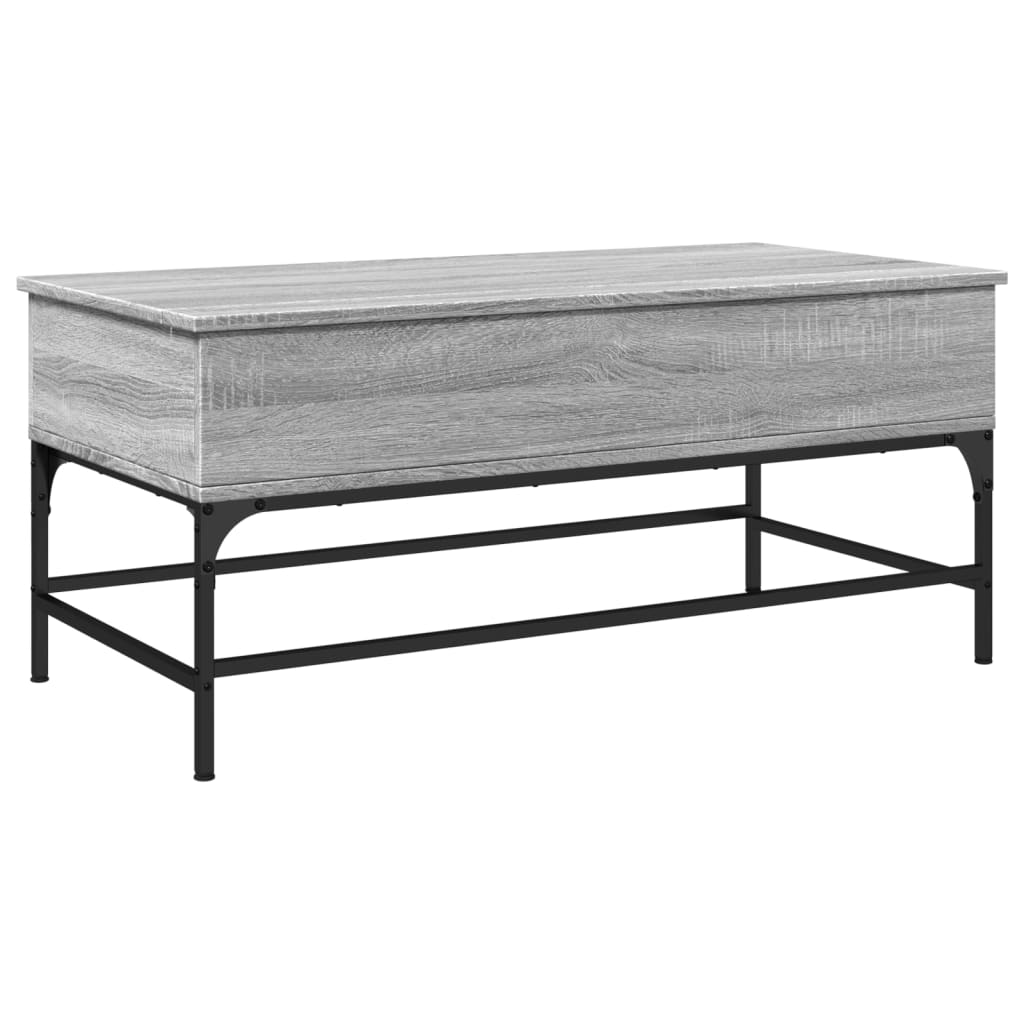  Coffee Table, Grey Sonoma Oak, 100x50x45 Cm