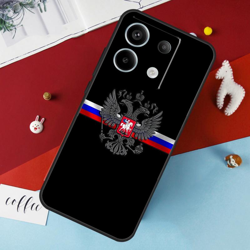 Russia Russian Flag Case For Xiaomi Redmi Note 13 Pro 14 12 11 10 15 Pro Plus Redmi 10C 12C 13C 14C 15C 15 Cover