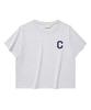 COVERNAT (W) C Logo Crop T-Shirt Heather Gray