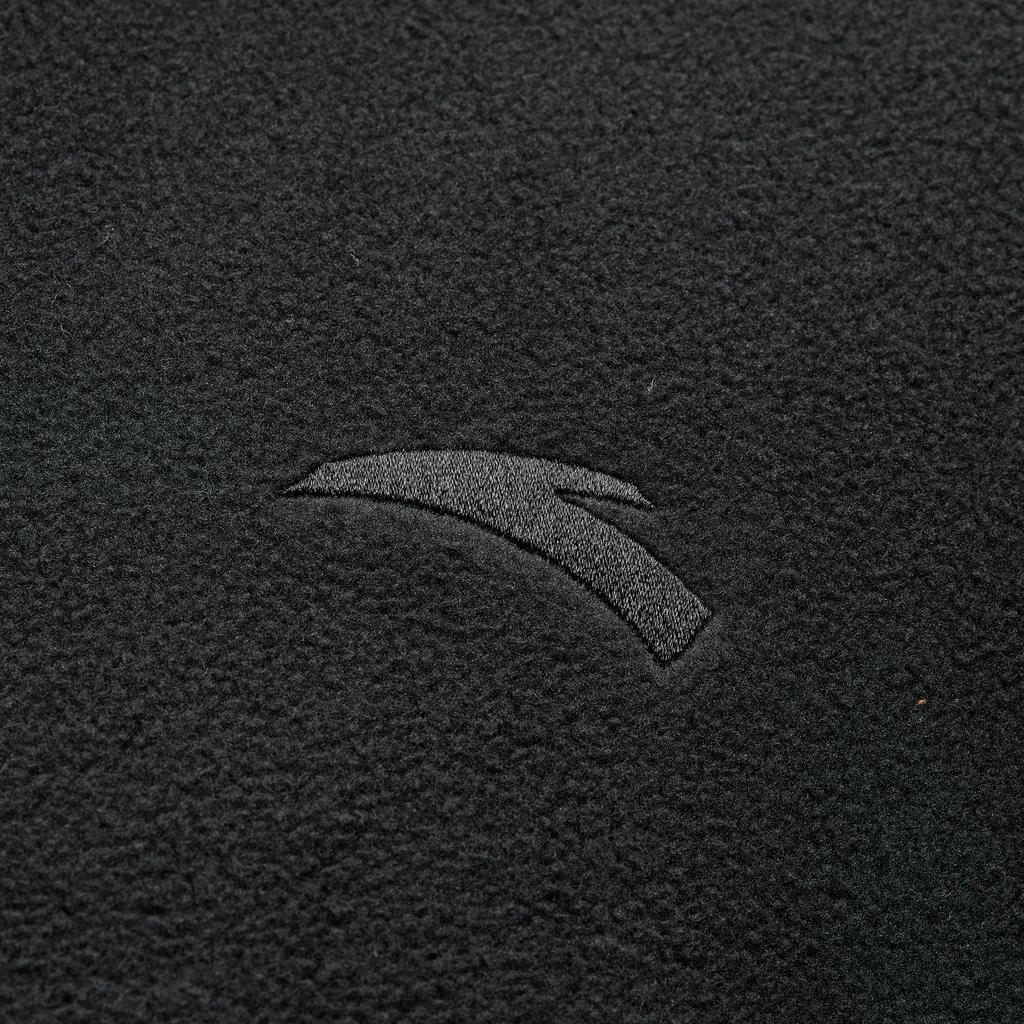 Anta Three-In-One Warm Water-Resistant Solid Color Hooded Zipper Soft Shell Jacket Men Jackets Basic-Black 452540210-1