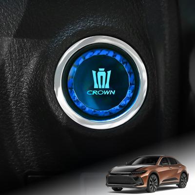 Kurtz Toyota Crown 30 Series Vehicle-Specific Push Start Button Cover, Interior Accessory, ABS Material, Crystal-Style Design, Easy Installation, 1 Pi