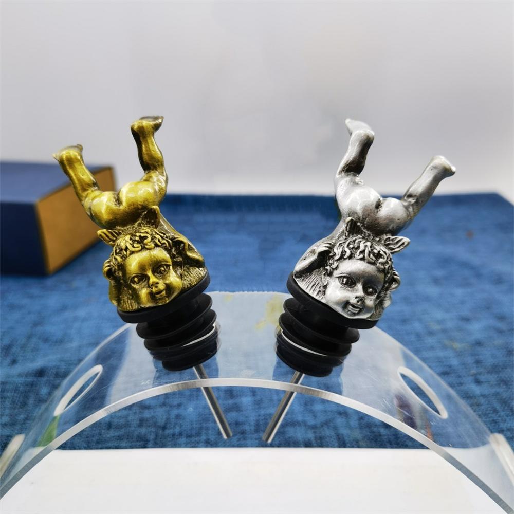 Weinausgießer Angel Little Boy Wein Pourer Zinklegierung 304 Edelstahl