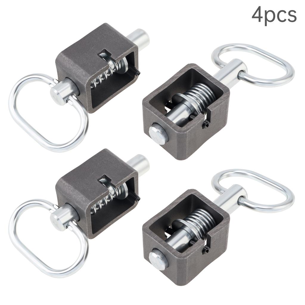 304 Stainless Steel 4pcs Heavy Duty 3.4 Inch Spring Latch Lock Weld Assembly Universal Trailer Gate