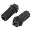 2 PCS Meat Grinder Screw Coupling Black Plastic Quick Installation Meat Grinder Screw Coupling