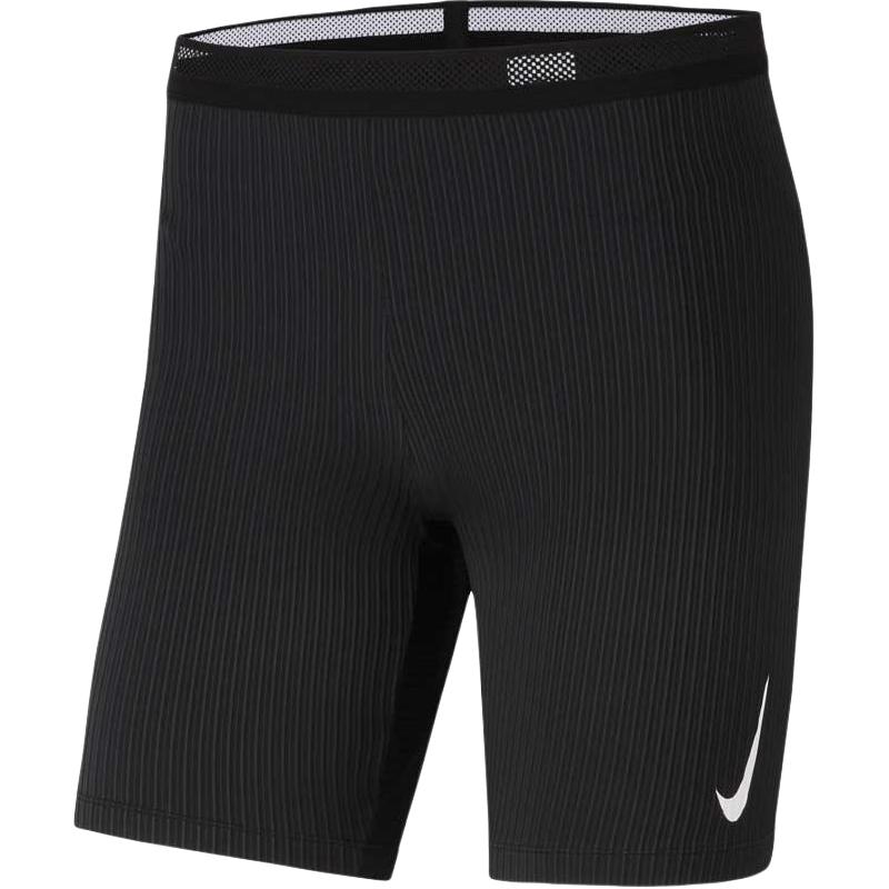 Nike Aeroswift Dri-Fit Logo Solid Knit Slim Fit Comfortable Sports Shorts Men Shorts Black CJ7843-010