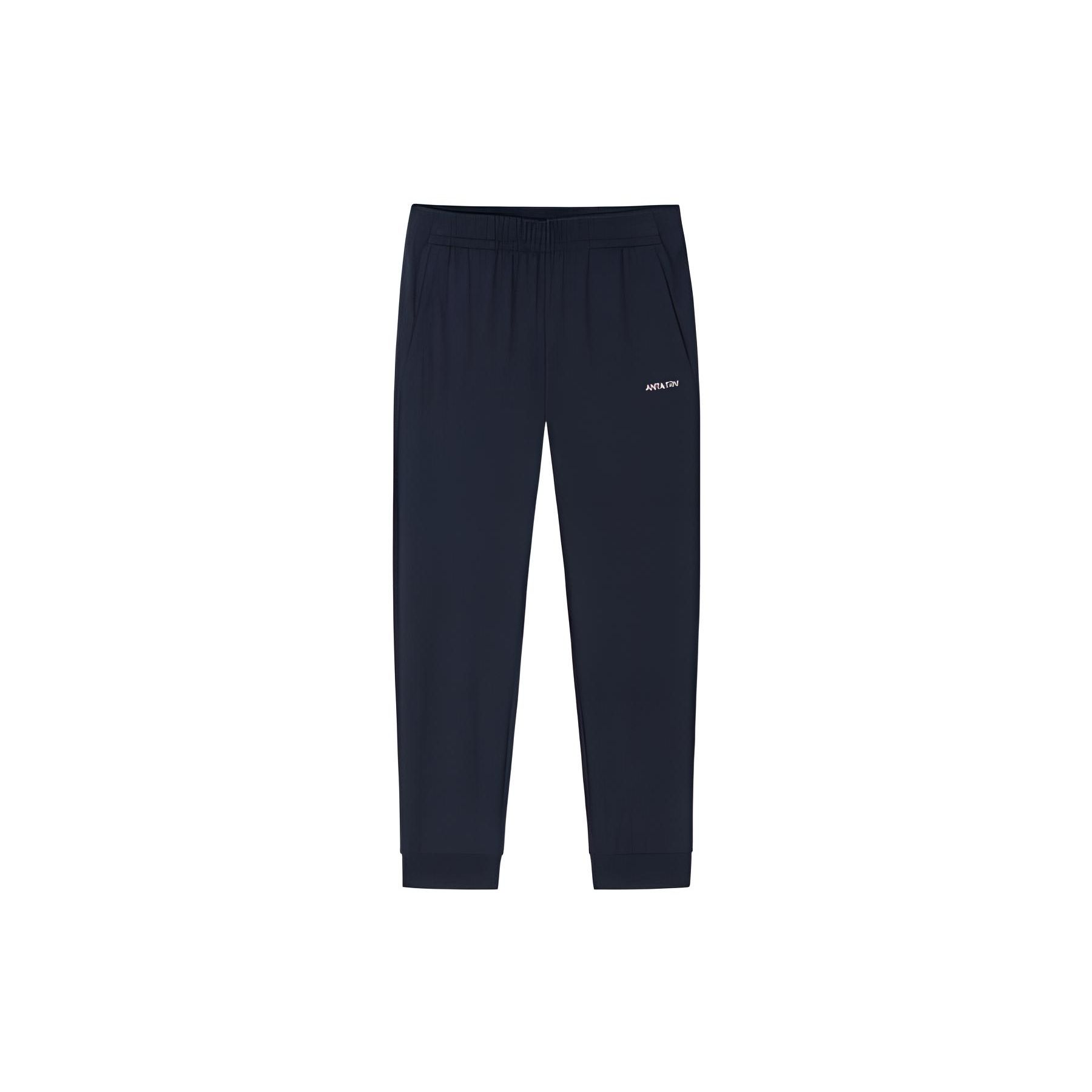 

Anta Спортивные брюки Training Series с логотипом и буквами, средней талией, зауженные книзу, с девятью точками, женские, черные 162327306-2 XL