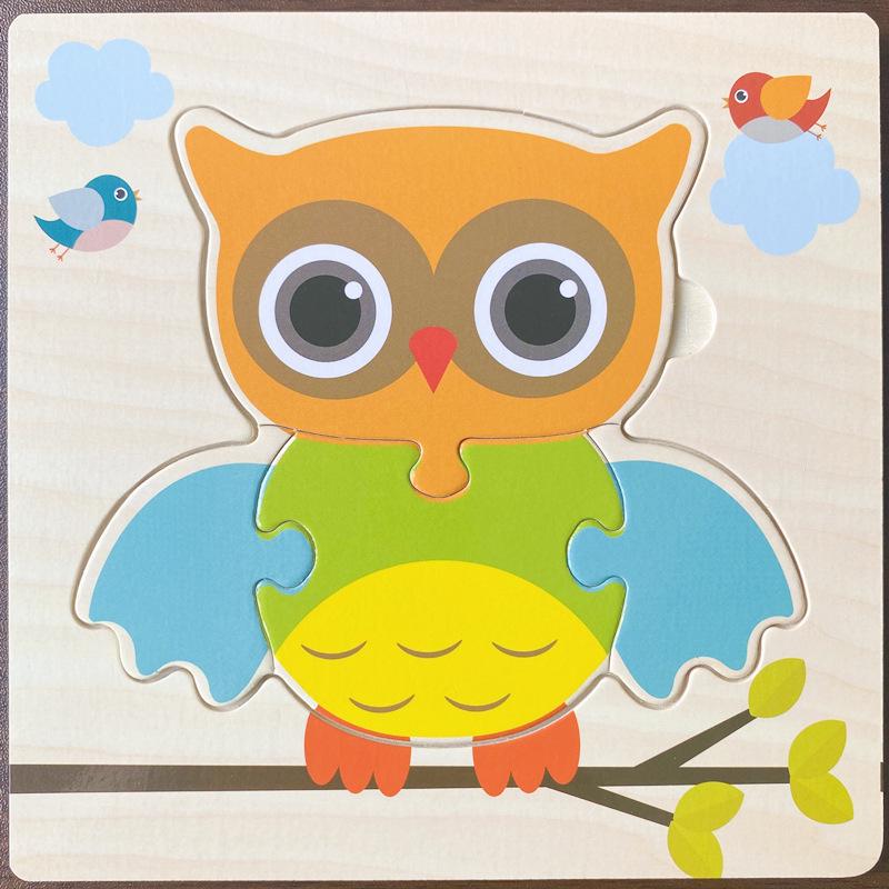 Wooden 3D Puzzle - Animal Cognition & Early Education for Kindergarten
