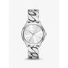 Slim Runway Silver-Tone Curb-Link Watch MK7474