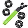 Angle Grinder Flange Wrench Set With 5/8 Thread Adjustable Spanner Wrench Steel Tools For Grinding Disc Replacement