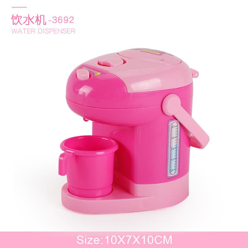 Children's Simulated Kitchen Play House Small Appliances Refrigerator Microwave Hair Dryer Coffee Machine Electric Kettle Toys