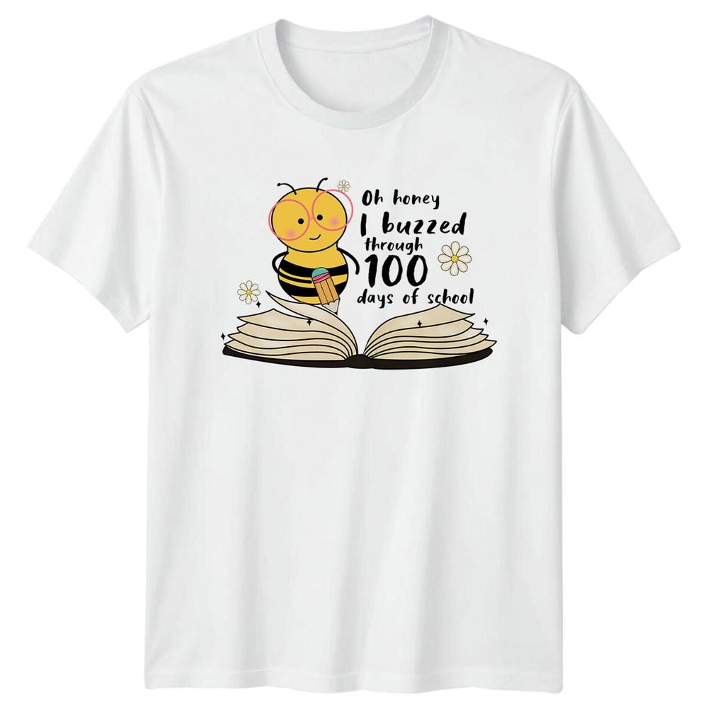 Oh Honey I Buzzed Through 100 Days Of School Bee Nature TShirt S