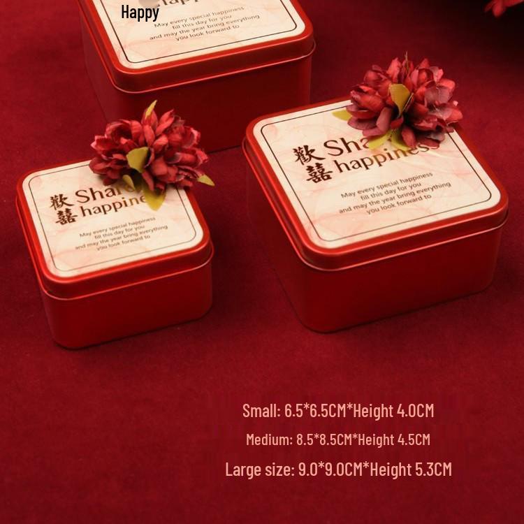 Wedding Candy Favor Tin Boxes - Creative Fold-Free Design