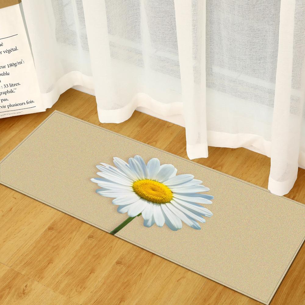 Small Fresh Household Door Mat, Kitchen Absorbent Strip, Bedroom Non-Slip Floor Mat, Living Room Carpet