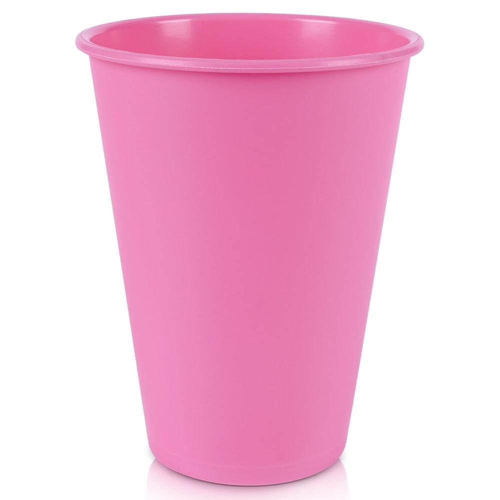 6x Plastic Reusable Picnic Travel Cups for Drinks 400 Ml