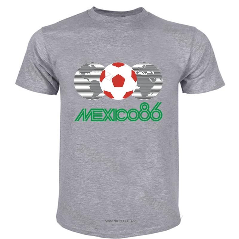 mens short sleeve t shirt Mexico 86 T-Shirt  Cotton 1986 men's top tees fashion tee-shirt male summer tops