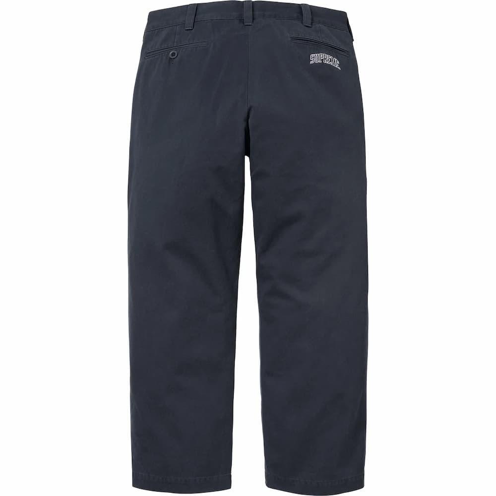 Supreme Calça Chino (26SS) Marinha
