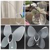 Yousheng Clear Plastic Vase Decorative Square/Butterfly Frame Vase for Wedding Party Table Home Dining Table Bookshelf Centerpiece House Warming Gifts