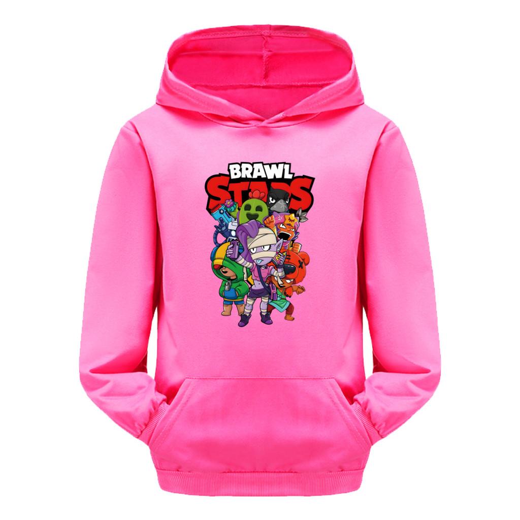 Unique Costume 4094 Kinderen Jongens Meisjes Brawl Stars Bedrukt Casual Zak Lange Mouwen Hoodies 130cm
