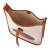 HERMES Evelyne H Canvas And Clemence Calfskin Crossbody Bag, Shoulder Bag 29 Women's Light Beige/Beige/Gold H085942CKAC