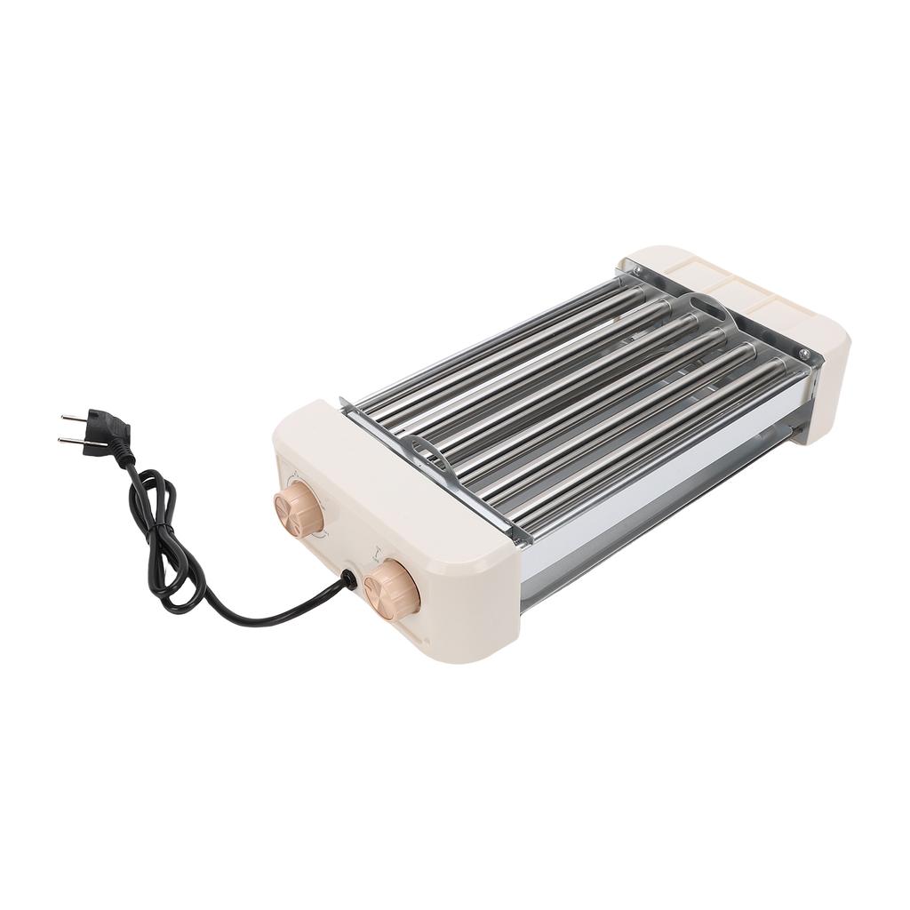 Elektrický Hot Dog váleček 550W Plně automatický Teplotní Multifunkční 6 trubkový Gril na klobásy Vařič Stroj