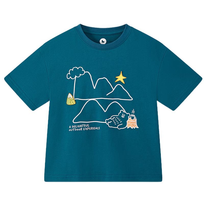 MQD Boys  Cotton Outdoor Graffiti Short Sleeve T-Shirt 160