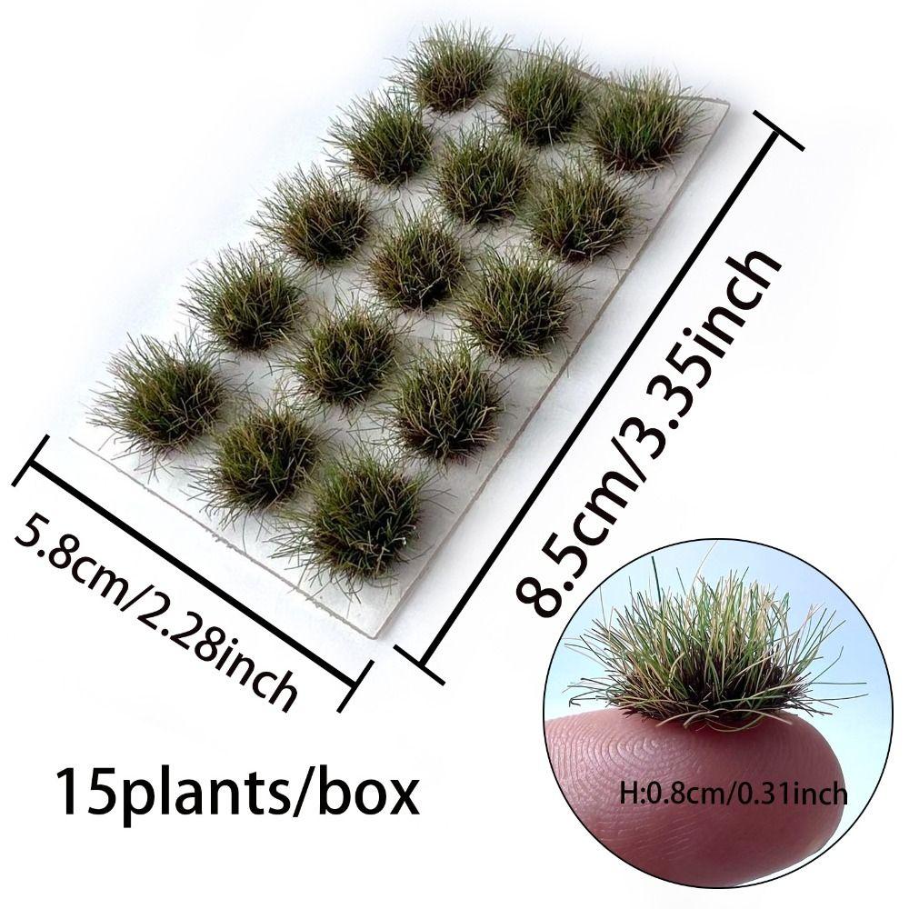 Simulation Miniature Grass Cluster Model Miniature DIY Sand Table Grass Cluster  Home Garden