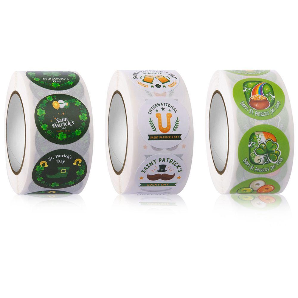 

Round St. Patrick s Day Festival Party Stickers Decorative Sealing Sticker Label Stickers