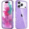 Clear Glitter Case For iPhone 17 Pro Max Air 16E 16 E 15 Plus 14 13 12 17Pro 11 Gold Orange Black Pink Purple Cute Women Girls Phone Cover Accessories