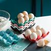 Christmas Kitchen Serving Dish Boiled Egg Ceramic Eggs Tray Egg Stand Storage Rack Egg Holder