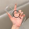 For Magsafe Ultra Thin Frameless HD Clear Phone Case For iPhone 17 15 14 16 Plus 13 12 11 Pro Max Air Wireless Charge PC ,.'po