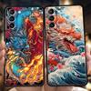 Cartoon Dragon Case for Samsung Galaxy S24 S23 S22 S20 S21 FE Ultra S24 S23 S10 S10E S9 S8 Plus 5G Silicone Phone Cover Capa Bag