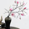 Large Artificial Magnolia Flower Handmade Real Touch Simulation Big Magnolia Plastic Realistic Faux Magnolia Branch