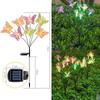 Solar-Powered Fiber Optic Butterfly Garden Lights, Waterproof Outdoor Decoration