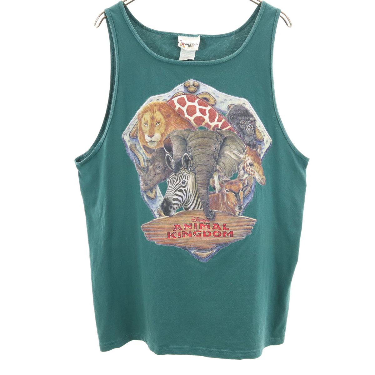 

Walt Disney World 90s Made in USA Old ANIMAL KINGDOM print Tank top XL Women Used