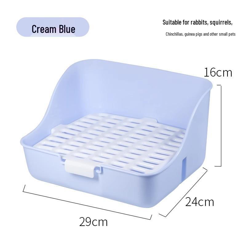 Rabbit and Guinea Pig Anti-Tip Urine Potty - Fixed Style for Chinchillas