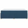 Bed Frame with Mattress Blue 120 x 190 cm Fabric